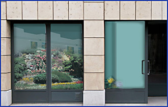 Devanture du magasin de fleurs À la Fontaine de Flore à Limoges
